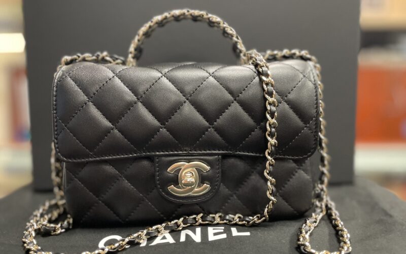 Vintage CHANEL black leather - The Consignment Closet, LLC
